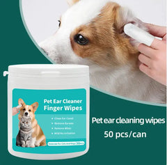 Pet Ear and Teeth Cleaning finger wipes