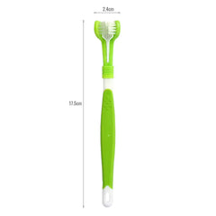 Three-Head Oral Toothbrush for Pets