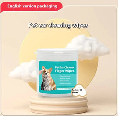Pet Ear and Teeth Cleaning finger wipes