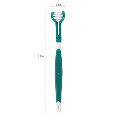 Three-Head Oral Toothbrush for Pets